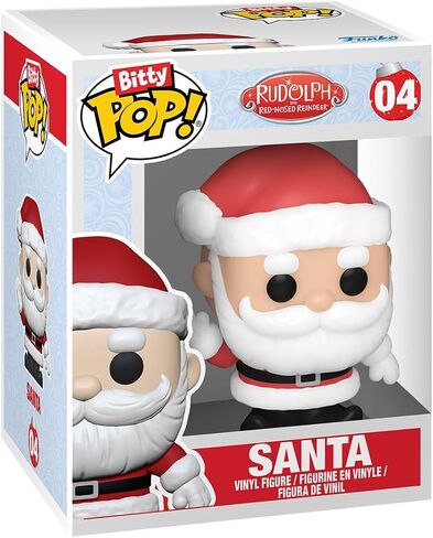 Funko Bitty Pop! Rudolph: Mini Collectible Toys 4-Pack - Santa, Mrs. Claus™, Hermey™, & Mystery Chase Figure (Styles May Vary) in Saudi Arabia