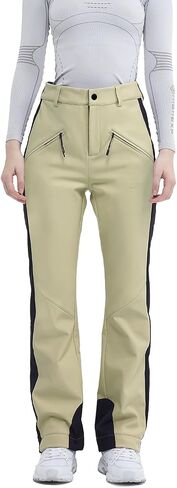 Ski Pants for Women Snow Fleece Lined Snowboard Soft Shell Slim Fit Fitted Waterproof Windproof Warm in Saudi Arabia