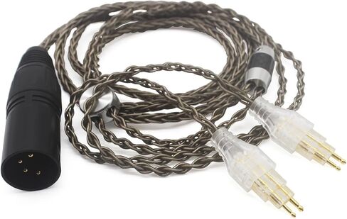 Youkamoo 8 Core Silver Plated Replacement Upgrade Cable Compatible for Sennheiser HD650, HD600, HD580, HD660S, HD58X, HD565, HD545, HD535, HD6XX Headphones Upgrade Cable (3.5mm) in Kuwait