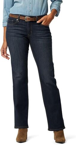 Signature by Levi Strauss & Co. Gold Women's True Straight Jeans (Brushed) in Saudi Arabia