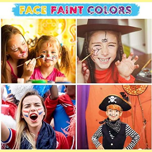 Professional Paint for Children,Easy to Clean and Bright (12 Color Paint Palette) in Saudi Arabia