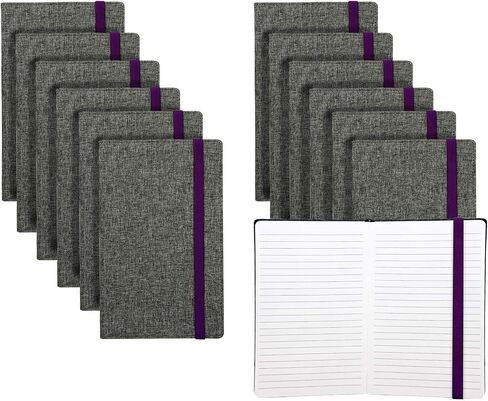 Samsill Large Hardcover Notebook, 240 Lined Notebook Pages, Black, 7.5 x 10 Inch in Saudi Arabia