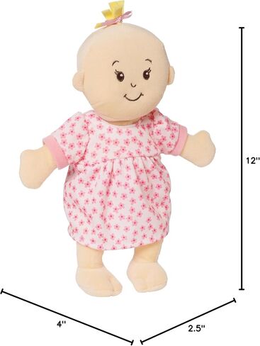 Manhattan Toy Wee Baby Stella Peach 12" Soft First Baby Doll for Ages 1 Year and Up, No Retail Packaging in Saudi Arabia