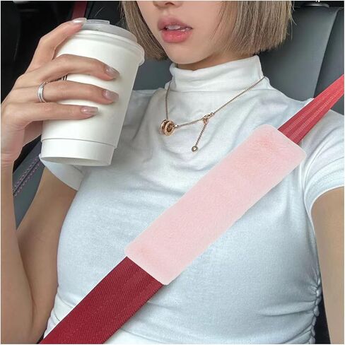 غطاء وسادة لحزام الأمان العالمي من Soft Bear، وسادة كتف لحزام الأمان للسيارة والشاحنة وسيارات الدفع الرباعي وأشرطة الظهر ووسادة مريحة وواقي من قطعتين in Kuwait