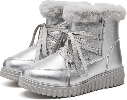 HYPOCRUTE Winter Boots for Women Fur Lined Snow Boots for Women Warm Comfortable Outdoor Ankle Boots Hiking Work Booties in Saudi Arabia