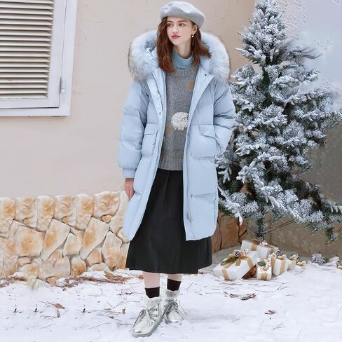 HYPOCRUTE Winter Boots for Women Fur Lined Snow Boots for Women Warm Comfortable Outdoor Ankle Boots Hiking Work Booties in Saudi Arabia