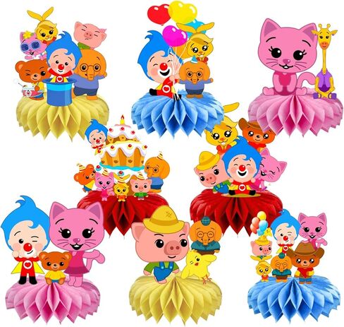 8 قطع من قطعة مركزية للطاولة على شكل قرص العسل من Plim Plim لتزيين طاولات حفلات أعياد الميلاد لديكورات حفلات الأطفال in Kuwait