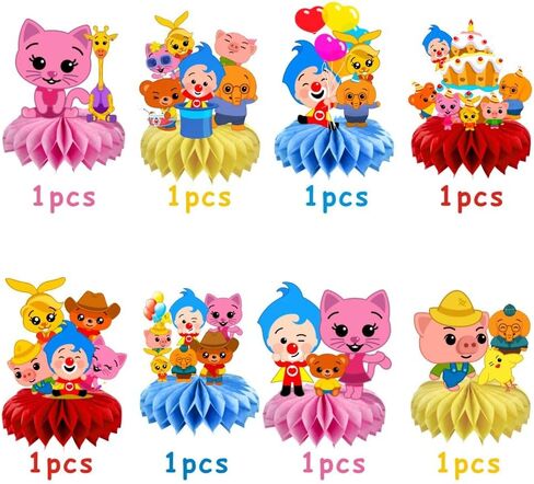 8 قطع من قطعة مركزية للطاولة على شكل قرص العسل من Plim Plim لتزيين طاولات حفلات أعياد الميلاد لديكورات حفلات الأطفال in Kuwait