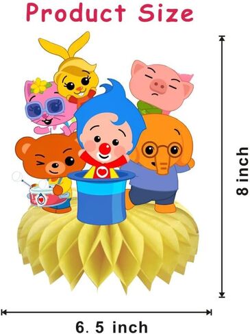 8 قطع من قطعة مركزية للطاولة على شكل قرص العسل من Plim Plim لتزيين طاولات حفلات أعياد الميلاد لديكورات حفلات الأطفال in Kuwait