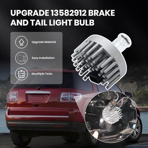 13582912 لمبة إضاءة الفرامل والذيل متوافقة مع GMC Acadia 2013 2014 2015 2016، GMC Acadia Limited 2017 استبدال # 19433735 in Kuwait