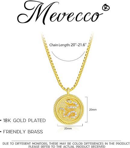 MEVECCO Dainty Gold Snake Necklace for Women 18k Gold Plated Serpent Snake Charm Necklace Cubic Zircon Snake Pendent Chunky Gold Snake Simple Minimalist Delicate Handmade Boho Jewelry For Her in Saudi Arabia