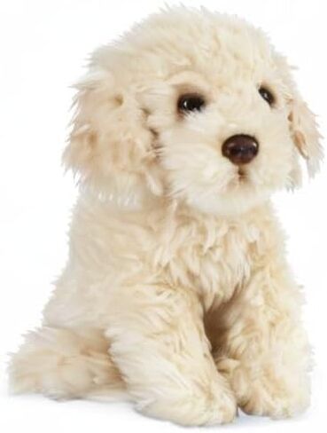 Living Nature German Sheperd Puppy Stuffed Animal | Fluffy Dog Animal | Soft Toy Gift for Kids | 6 inches in Kuwait