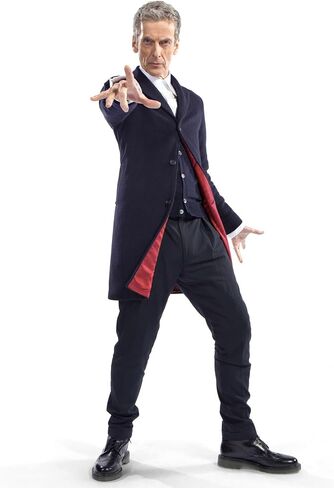 Time Traveller Costume for Men - Trench Coat Cosplay for Men - Who 12 Doctor Dr Capaldi Long Coat Collection in Saudi Arabia