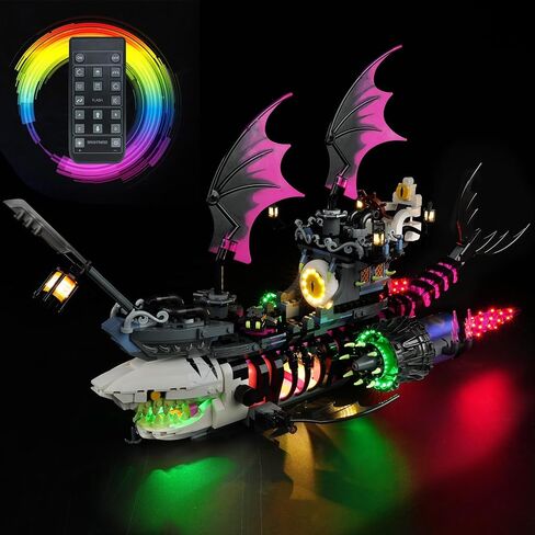 LED Lighting Kit for Lego DREAMZzz Nightmare Shark Ship 71469, LED Light Compatible with Lego 71469 Building Block Models (Not Include Set) in Saudi Arabia