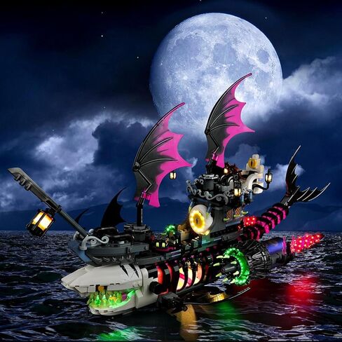 LED Lighting Kit for Lego DREAMZzz Nightmare Shark Ship 71469, LED Light Compatible with Lego 71469 Building Block Models (Not Include Set) in Saudi Arabia