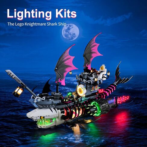 LED Lighting Kit for Lego DREAMZzz Nightmare Shark Ship 71469, LED Light Compatible with Lego 71469 Building Block Models (Not Include Set) in Saudi Arabia
