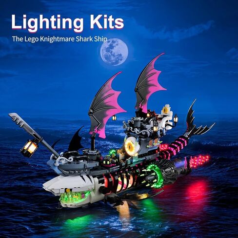 LED Lighting Kit for Lego DREAMZzz Nightmare Shark Ship 71469, LED Light Compatible with Lego 71469 Building Block Models (Not Include Set) in Saudi Arabia