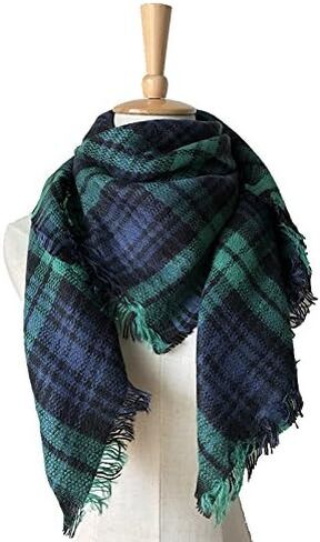 Jastore® Kids Girls Boys Stylish Grid Warm Blanket Scarf Gorgeous Wrap Shawl in Saudi Arabia