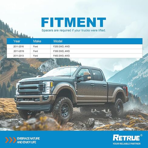 طقم تعليق أكياس الهواء الخلفية لـ 2011-2016 Ford F250 F350، 2011-2013 F450 سحب الشاحنات، 5000 رطل من سعة تسوية الحمل، بديل للوسائد الهوائية Firestone 2597 Ride Rite لتعليق الشاحنات in Kuwait