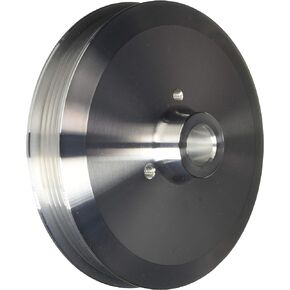 Performance 617 Clear Powder Coated Billet Aluminum 5-Rib Power Steering Pulley