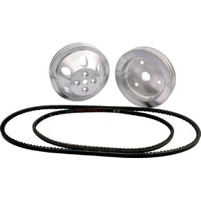 Allstar Performance ALL31082 1 to 1 2 Groove V-Belt SBC Pulley Kit