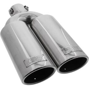 DC Sport EX-2012 Stainless Steel Oval Slant Cut Bolt-on Exhaust Tip