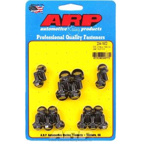 ARP 2341802 Oil Pan Hex Bolt Kit, Black Chrome Moly Steel, For Select Chevrolet Small Block Applications