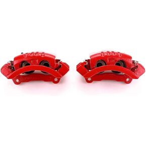Power Stop Rear S4894 Pair of High-Temp Red Powder Coated Calipers