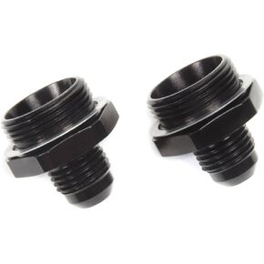 Edelbrock 640223 Male #6 To 7/8"-20 Thread Single Feed Holley Fitting Black