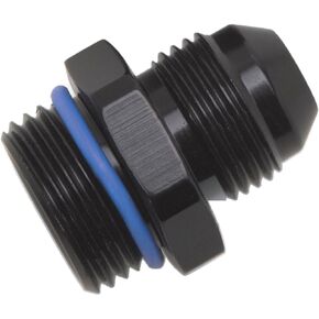 Edelbrock/Russell 670710 Black Anodized Aluminum -10AN Dry Sump/Fuel Fitting