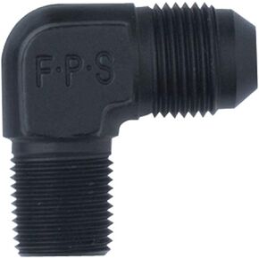 Fragola 482288-BL Black Size (-8) x 1/2" MPT 90° Adapter Fitting