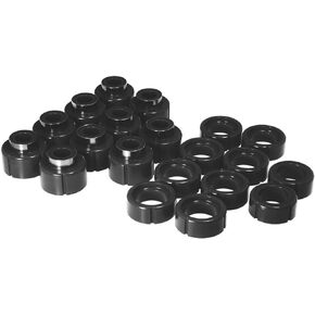 Prothane 7-136-BL Black Body and Cab Mount Bushing Kit - 20 Piece