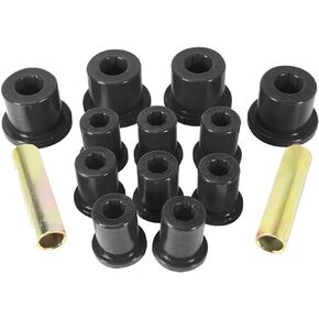 Prothane 1-1003-BL Black Rear Spring Eye and Shackle Bushing Kit for Jeep CJ5 and CJ7