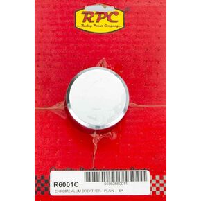 Company R6001C Chrome Aluminum Plain Push-In Breather