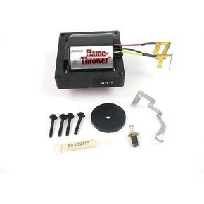 PerTronix D3000 Flame-Thrower Red/Yellow Wire 50,000 Volt HEI Coil , Black