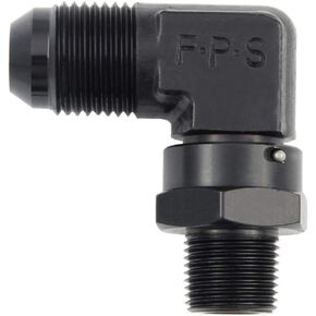Fragola 499107-BL Black Size (-8) x 1/4 MPT 90° Swivel Adapter