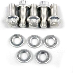 ARP 713-0750 من الفولاذ المقاوم للصدأ 3/8-24 بوصة خيط RH رفيع 0.750 بوصة UHL 12 نقطة مع مقبس 3/8 بوصة وغسالة، (مجموعة من 5)