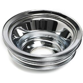 Trans-Dapt 9724 Chrome Crankshaft Pulley