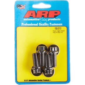 ARP 150-3101 12-Point Windsor Motor Mount Bolt Kit for Small Block Ford , Black