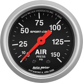Auto Meter 3320 Sport-Comp Mechanical Air Pressure Gauge