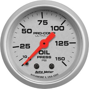 Auto Meter 4323 Ultra-Lite Mechanical Oil Pressure Gauge