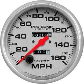 Auto Meter 4495 Ultra-Lite In-Dash Mechanical Speedometer 5.000 in.
