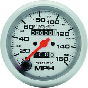 Auto Meter 4493 Ultra-Lite In-Dash Mechanical Speedometer, 3.375 in.