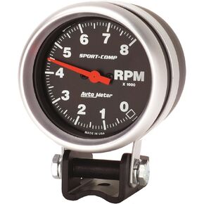 Auto Meter 3708 Sport-Comp Mini Competition Tachometer,2.625 in.
