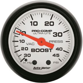 Auto Meter 5708 Phantom Mechanical Boost/Vacuum Gauge
