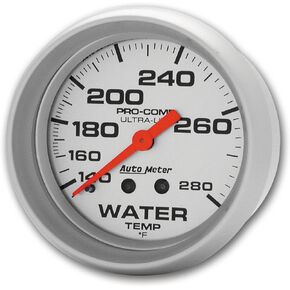 Auto Meter 4431 Ultra-Lite Mechanical Water Temperature Gauge , 2 5/8"