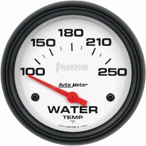 Auto Meter 5837 Phantom Electric Water Temperature Gauge, 2 5/8"