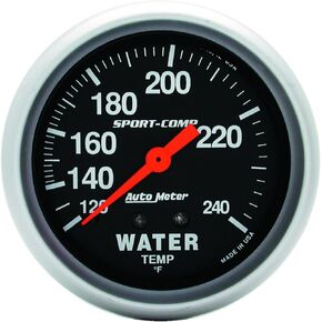 Auto Meter 3432 Sport-Comp Mechanical Water Temperature Gauge
