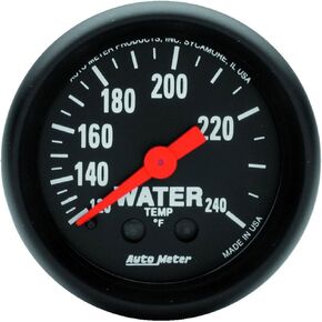 AUTO METER 2607 Z-Series Mechanical Water Temperature Gauge, 2 1/16"