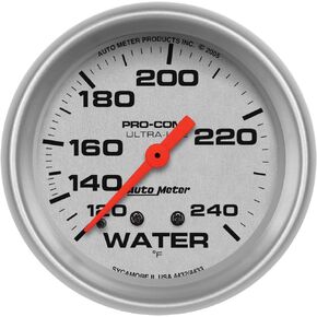 Auto Meter 4432 Ultra-Lite Mechanical Water Temperature Gauge